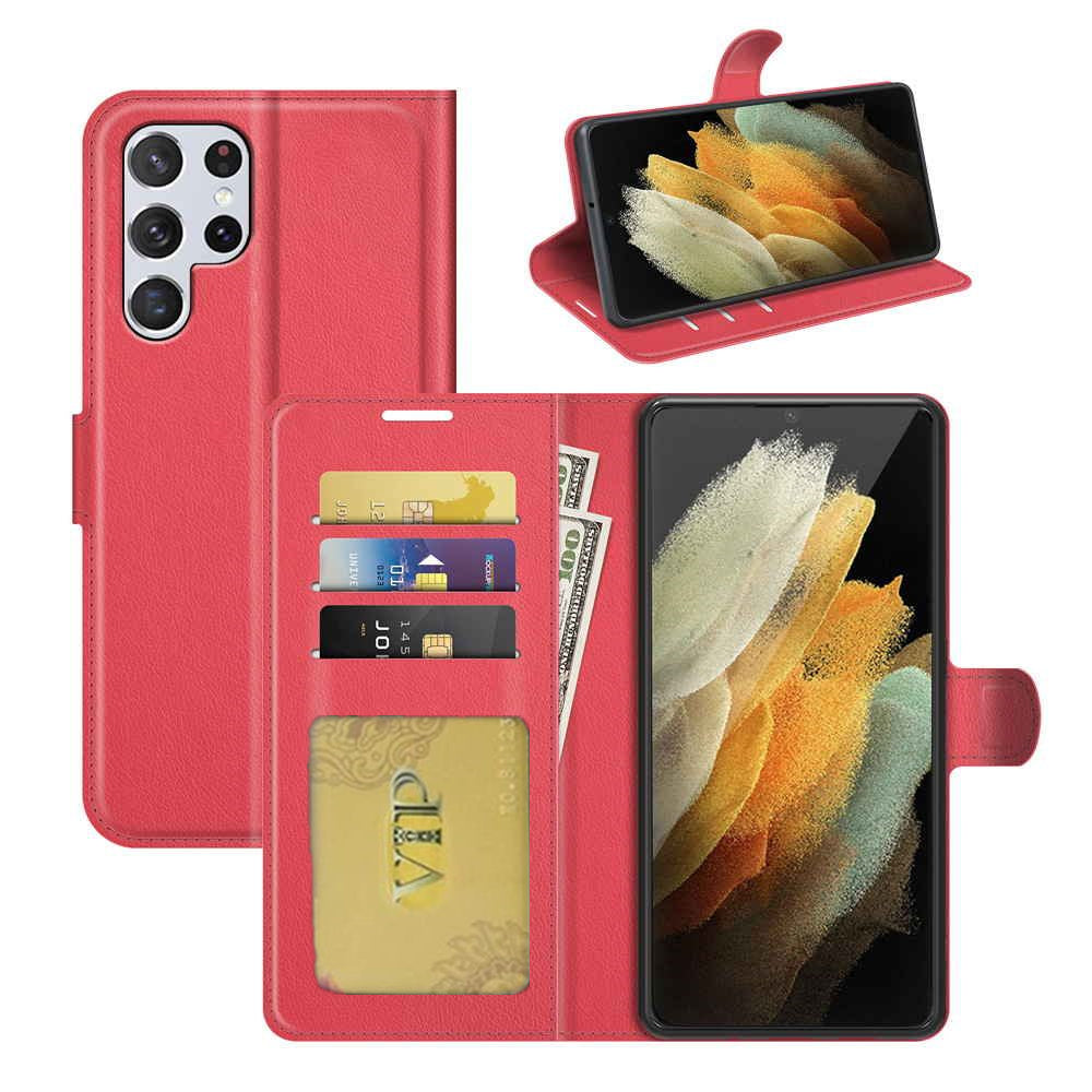 Leather Folio Wallet Case for Samsung Galaxy S24 Ultra Leather Folio Wallet Case for Samsung Galaxy S24 Ultra